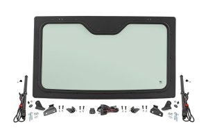 Polaris Ranger XP 900 Tilt Windshield - Rough Country - Auto-Tilt Glass with Formed Frame